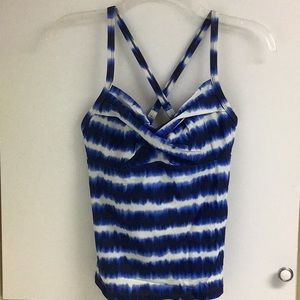 Athleta twist-front tankini top